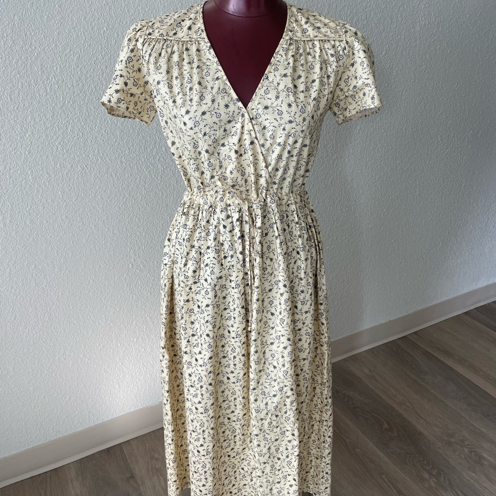 Christy Dawn Cream Floral Maxi Dress with Tie Waist - Picture 13 of 16